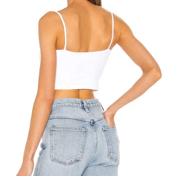 Susana Monaco Crop Top White - Picture 2 of 5